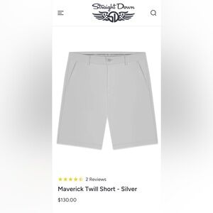 Straight Down Maverick Twill Golf Shorts